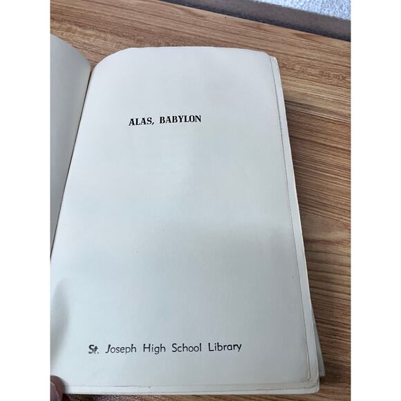 Alas, Babylon by Pat Frank 1959 Hardcover 9th Printing Ex-Library - Picture 5 of 11